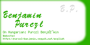 benjamin purczl business card